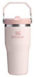 STANLEY IceFlow 2.0 Flip Straw Tumbler with Handle 20 oz | Twist On Lid and Flip Up Straw | Leak Resistant Water Bottle | Insulated Stainless Steel | BPA-Free | Rose Quartz 2.0