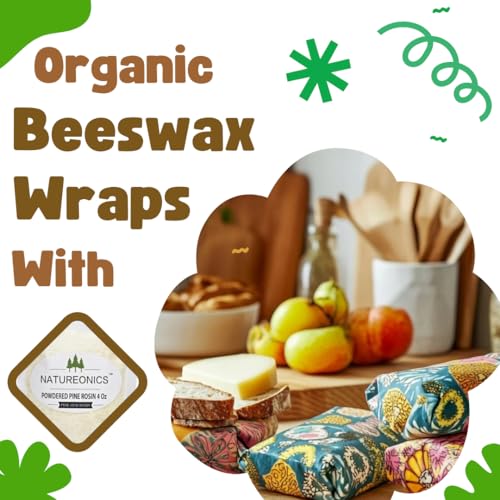 Powdered Pine Rosin 4 Oz for Beeswax Wraps, Sports Grip & DIY Projects
