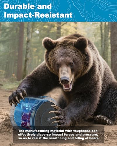 Uimdor Ultralight Waterproof Bear Canister 7.2L Food Storage for Backpacking