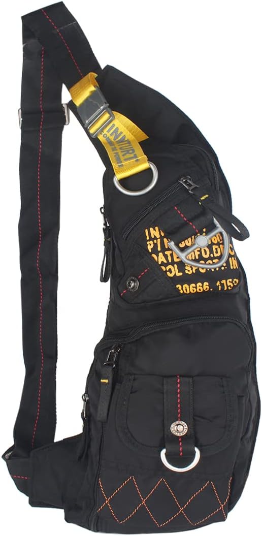 Skiennix Nylon Sling Chest Bag - Versatile Daypack for Travel & Gym | Lightweight & Durable