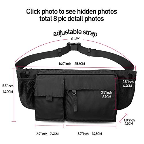 SEAFEW Mini Crossbody Bag Shoulder Bag for Men Women Black