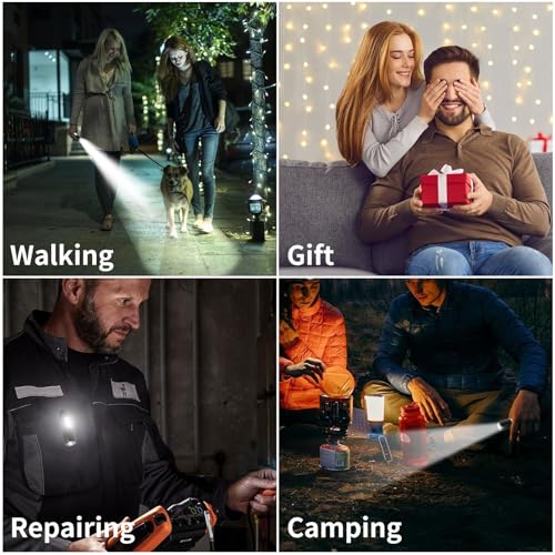 40 Pack Rechargeable Mini LED Flashlights with Clip - Bright Portable EDC Lights