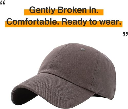 KBETHOS Classic Unisex Baseball Cap - Adjustable Low Crown Cotton Dad Hat in Multiple Colors