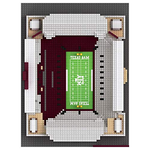 NCAA College Football Stadium 3D BRXLZ Puzzle - Texas A&M Aggies Team Colors