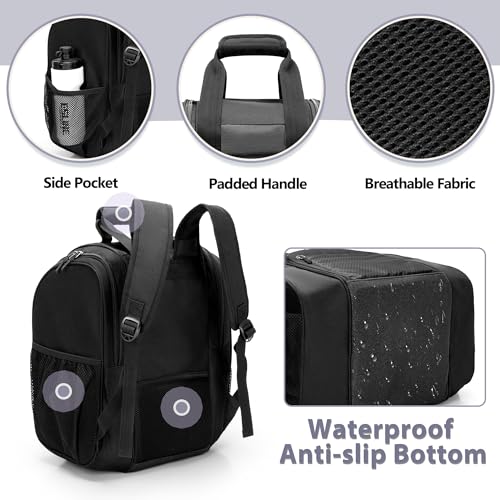 Bowling Ball Backpack with Shoe Compartment and Padded Storage - Fits One Ball