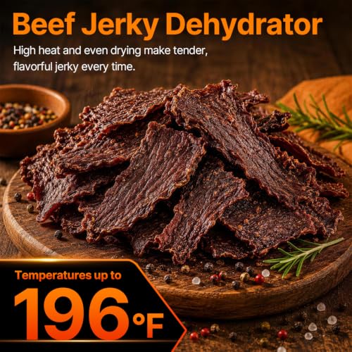 12-Tray Food Dehydrator Machine for Jerky, Fruit, Herbs & Pet Treats – Silver