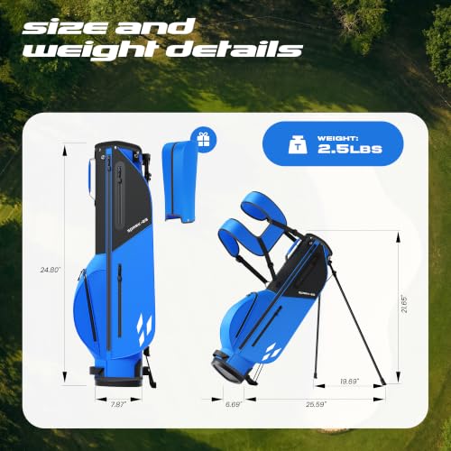 Kids Golf Clubs Set for Ages 6-8 - Right Hand Blue, Junior Golf Equipment