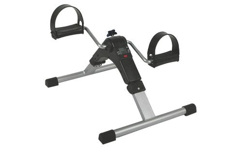 Medline Lightweight Pedal Exerciser with Digital Display, Compact Mini Exercise Bike for Low Impact Workout, Pack of 2