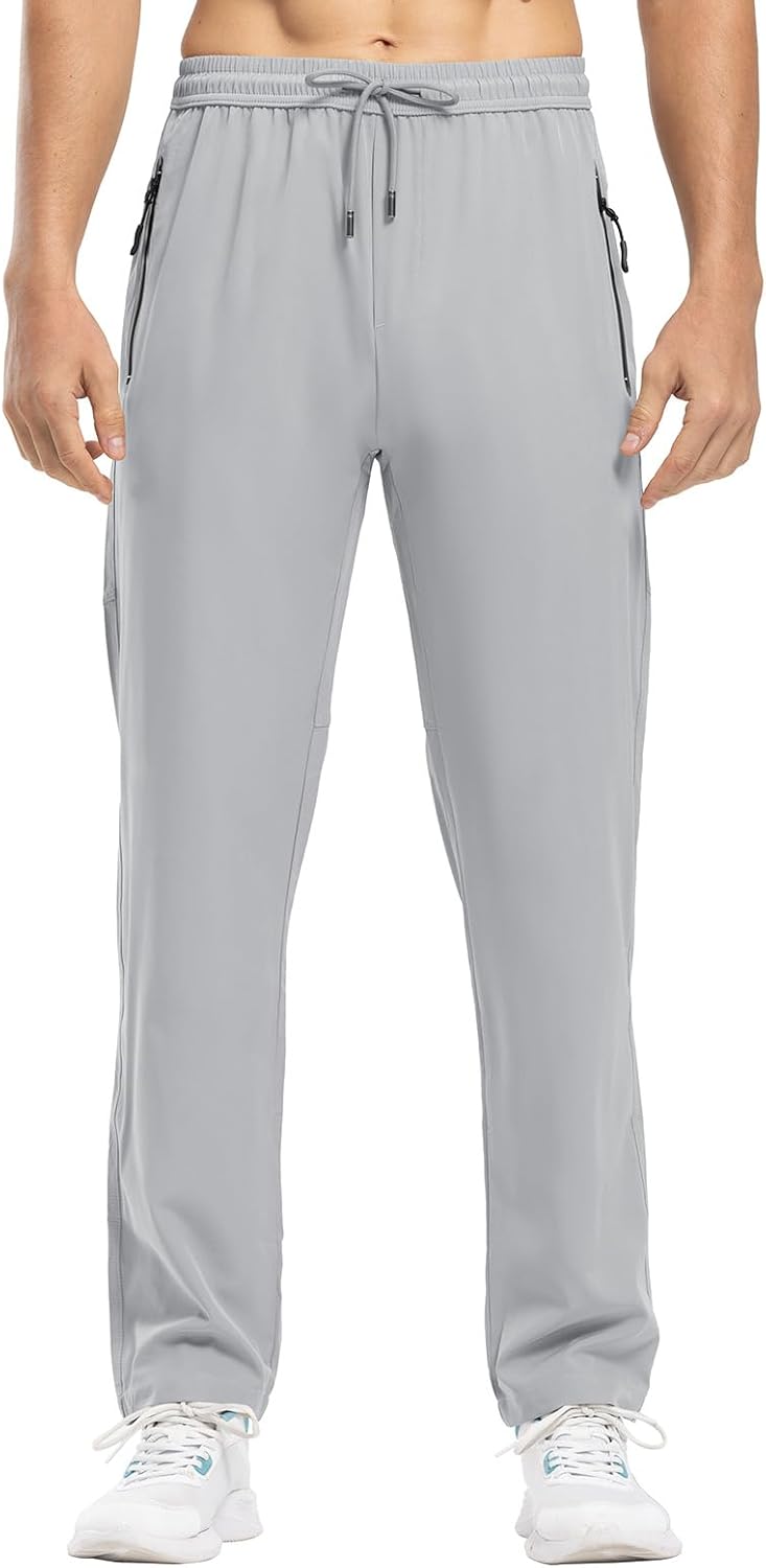 Rdruko Men's Casual Pants - Lightweight Quick-Dry Outdoor Sports Sweatpants | Perfect for Hiking & Running