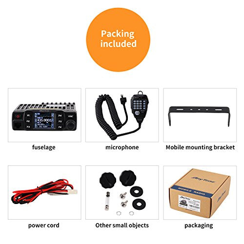 AnyTone AT-778UV Dual Band VHF/UHF Mobile Radio Transceiver 25W with LCD