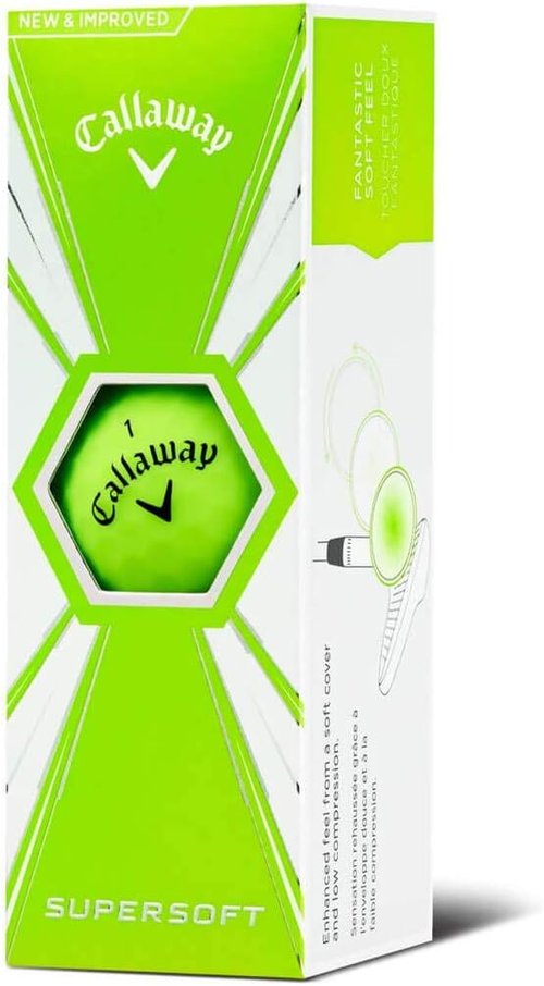 Callaway Golf Supersoft Golf Balls - Exceptional Distance & Soft Feel | 12-Pack White