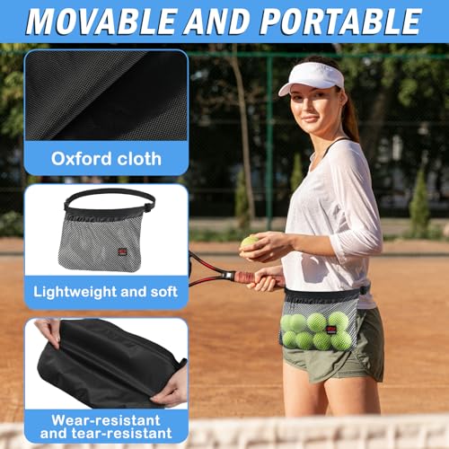 2 Pack Tennis Ball Holder Waist Pouch for Balls and Valuables
