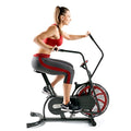 Marcy Air-Resistance Fan Exercise Bike with Dual Action Handlebars - Red NS-1000