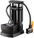 Skiennix Hand Pump - High-End Bicycle Air Pump with Gauge | Foot-Operated for Road & Mountain Bikes, Strollers, Balls