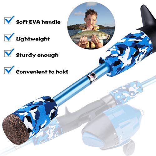 Kids Telescopic Fishing Pole and Reel Combo Set - Pink & Blue Variations