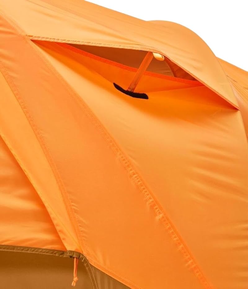 The North Face Wawona 6-Person Camping Tent - Water-Resistant, Spacious, Easy Setup, Orange/Tan/Green Variation