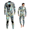 Men's 3MM Camo Neoprene Wetsuit - Large Unisex Full Dive Suit