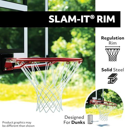 Lifetime Portable Basketball Hoop with 48 Inch Backboard & Adjustable Height 8-10 ft