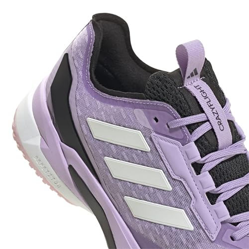 adidas Women's Crazyflight 6 Indoor Sports Shoes - Powder Plum/Black, Size 6.5