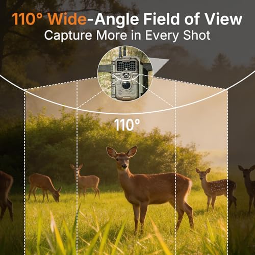 GardePro E6 WiFi Trail Camera with External Antenna, 64MP & Night Vision