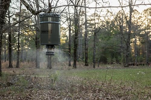 All-in-One Hanging Deer Feeder 40 Lb with Bluetooth App Control