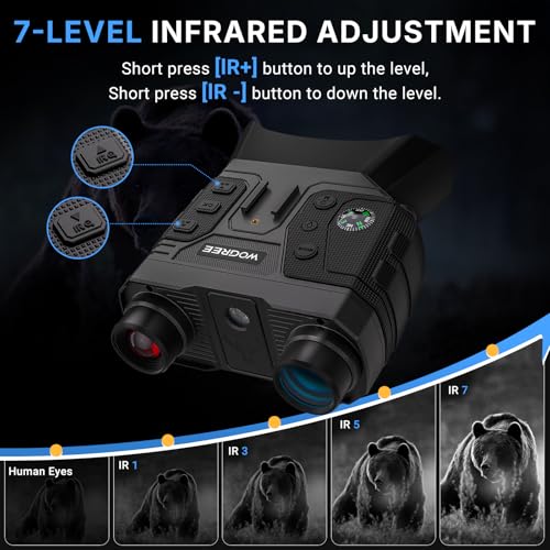 4K Night Vision Goggles with 8X Digital Zoom and 1300FT Range