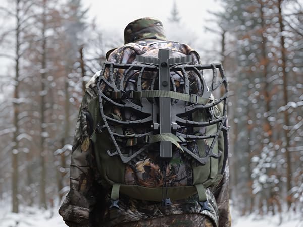 Tree Saddle Hunting System with Aluminum Platform Safety Harness & Ropes