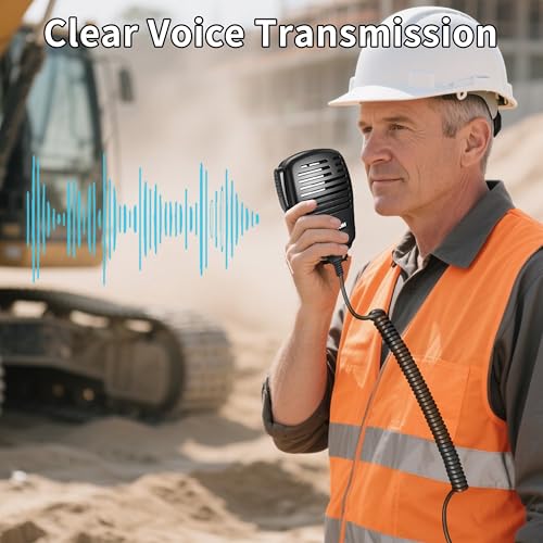 SAMCOM Waterproof Shoulder Mic for Two Way Radios - Large Pack of 6