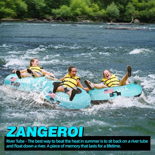 ZANGEROI Heavy Duty Blue River Tube for Floating & Sledding - 43" Pool & River Inner Tube