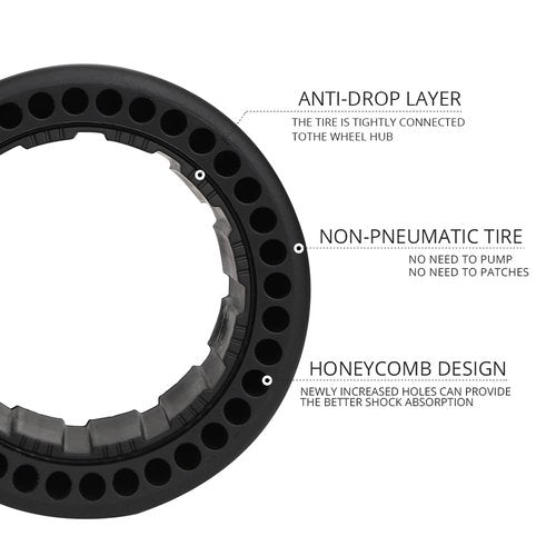 AULPACO Quick Release Sports Drift Tire are Suitable for Sagway Ninebot S MAX self-Balancing Scooters and Ninebot Gokart Pro Kart Accessories