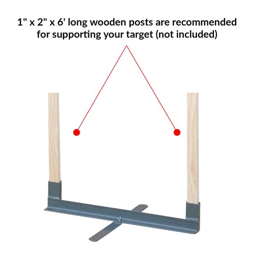 Birchwood Casey 18" Steel Folding Target Stand for Shooting - Durable Powder-Coated Metal Target Base Stand with 4 Stake Holes