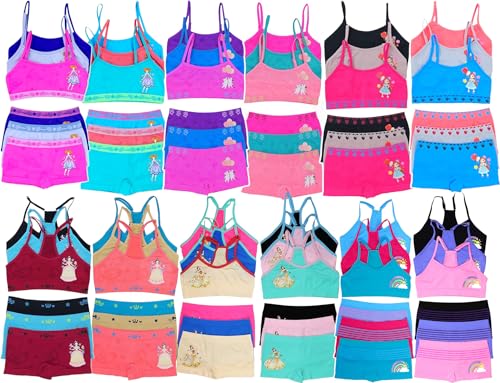 Girls' 12-Piece Cami or Racerback Tops & Bottoms Set - 7-11 Years