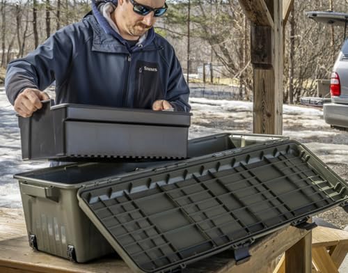 Heavy-Duty Water-Resistant Mobile Gear Storage Crate with Wheels - 81 Qt Capacity