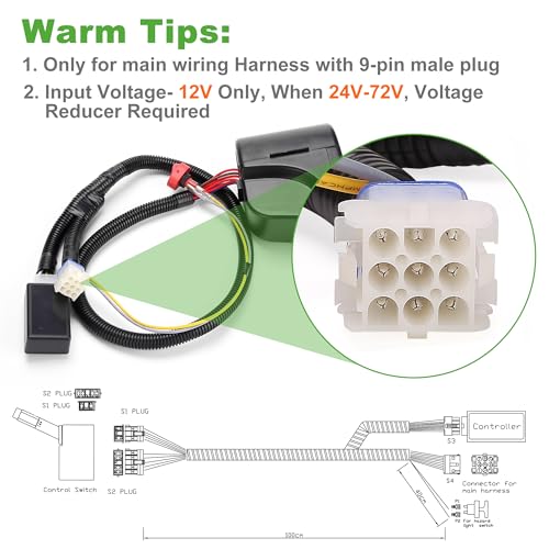 12V Golf Cart Turn Signal Kit with Horn & Brake Light for Yamaha, EZGO, Club Car