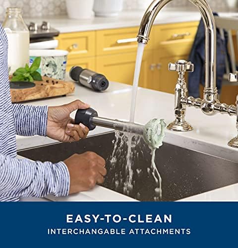 Immersion Blender with Accessories - Handheld 2-Speed Stick Blender for Smoothies & Baby Food - Includes Whisk & Blending Jar - 500W