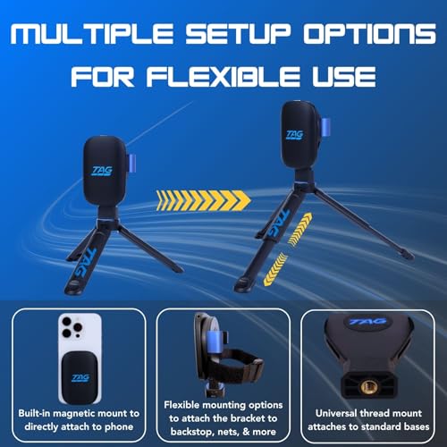 TAG ONE Portable Baseball Radar Speed Gun for Pitch & Hit - Accurate & Versatile