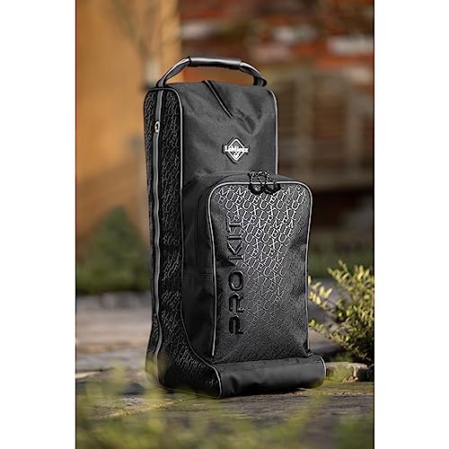 Waterproof Riding Boot & Hat Bag - Black, Durable Storage for Equine Accessories
