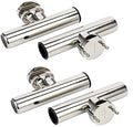4-Pack Boat Rod Holders Stainless Steel Rail Mount Clamp-On Adjustable Fishing Poles