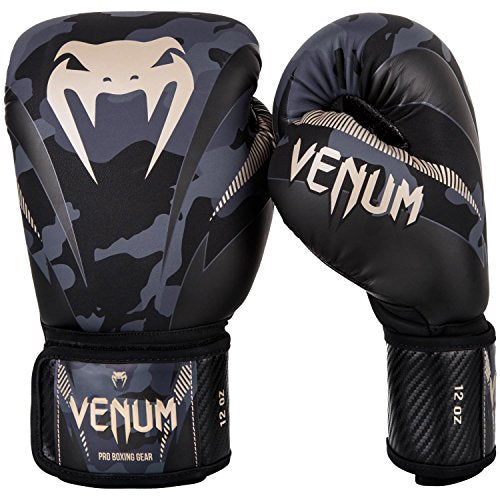 Venum Impact Boxing Gloves Dark Camo 14 oz – MMA Training Fight Gear