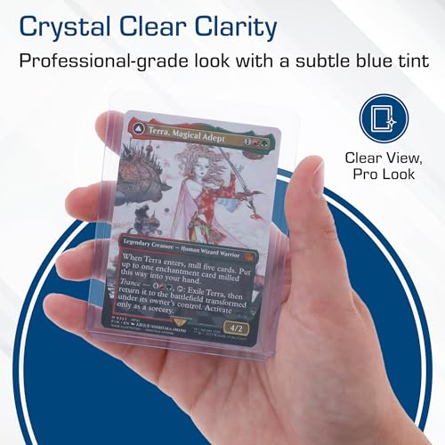 BCW 3x4 Standard Trading Card Toploaders 1000 Pack - 35 PT Clear Plastic Holders