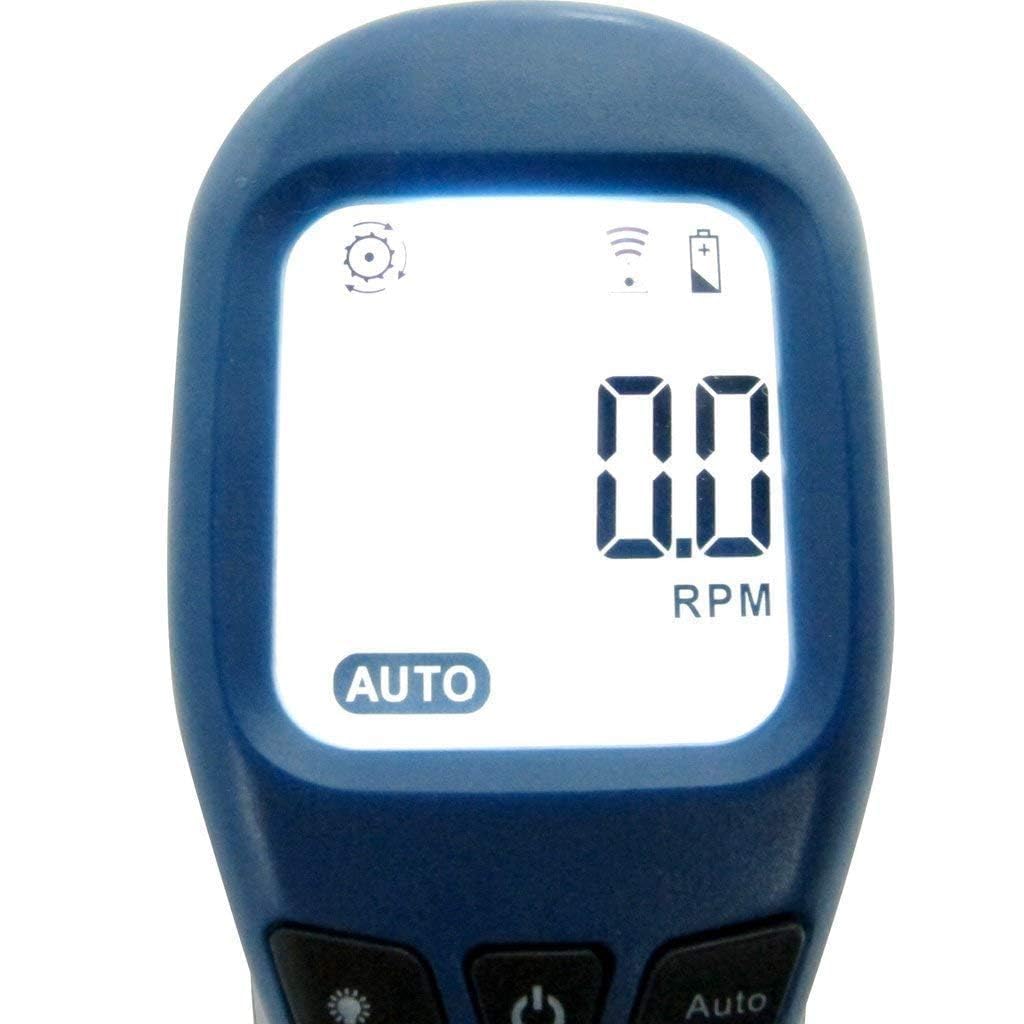 Skiennix Handheld Digital Laser Tachometer - Non-Contact RPM Meter with 10 Reflective Tapes | 2.5-99999 RPM Range