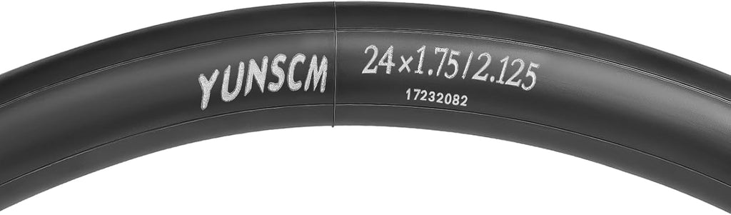 YUNSCM 24" Bike Tubes - Durable 24x1.75/2.125 AV32mm Schrader Valve for 24" Bicycles