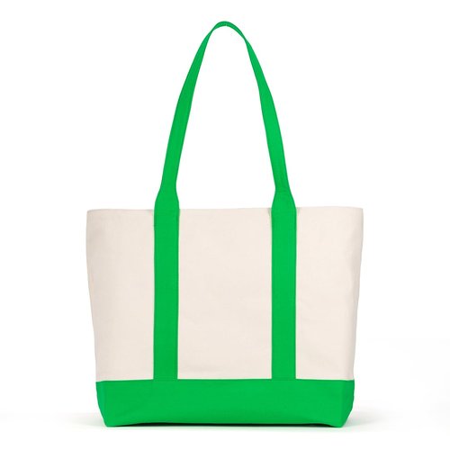 Ame & Lulu Canvas Volley Tennis Tote Bag (Green)