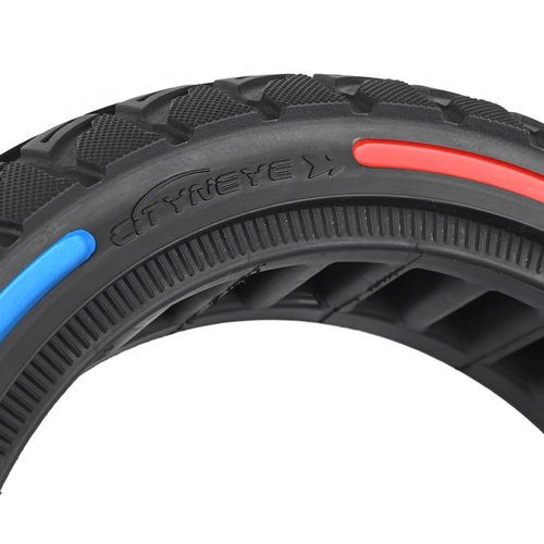 ZAITUO 9.5x2.5-6.1 9.5" Off-Road Honeycomb Tire, Air Pocket Non-Pneumatic Solid Tyre w/Slot 45mm Replacement for NIU KQi3 Pro/Max/Sport Scooter Electric KickScooter Tyre Wheel Parts (A x2)