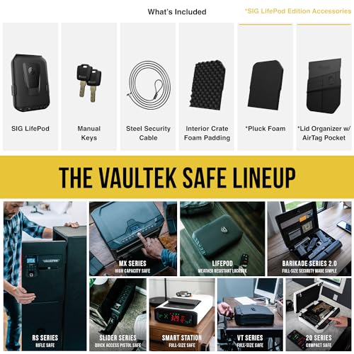 Biometric LifePod Waterproof Travel Case for Handgun & Electronic Lock - SIG SAUER Edition