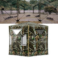 2-3 Person Pop Up Hunting Blind with 270° See-Through Windows, Portable Ground Concealment