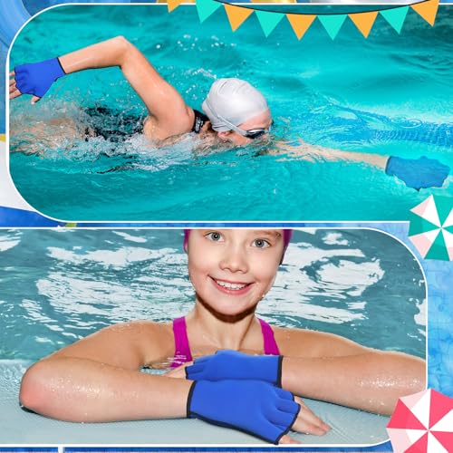 Water Aerobics Foam Dumbbells Set with Accessories - Blue