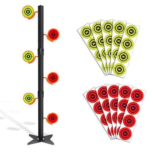 Aimax Outdoor Dueling Tree Target Kit for .22 Rimfire - 6 Targets, Steel Shooting Practice