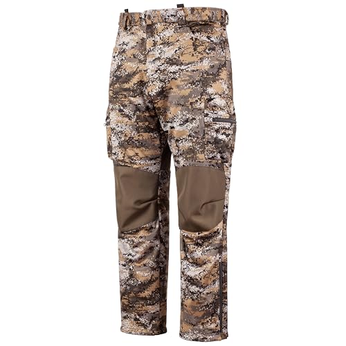 Huntworth Ketchikan Men's Heavyweight Windproof Soft Shell Hunting Pants - Medium, Disruption Camo