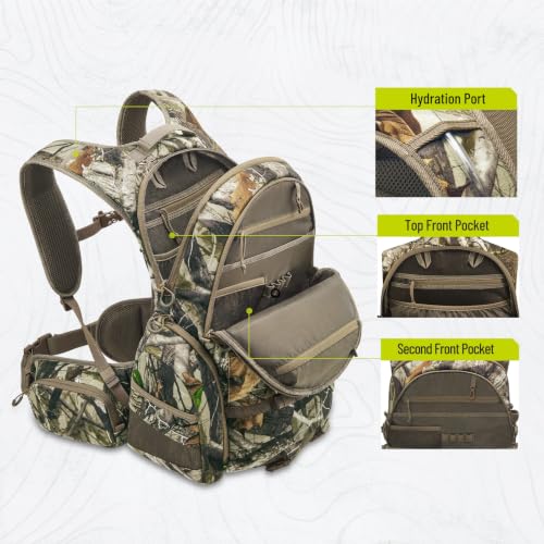 TIDEWE 40L Camo Hunting Backpack for Men - Deer Hunting Gear, Lightweight & Durable
